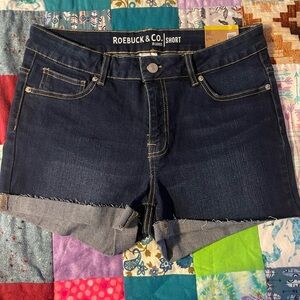 Roebuck & co jean shorts mid rise 4” inseam new with tags size 12